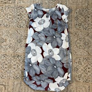 Floral print shift dress